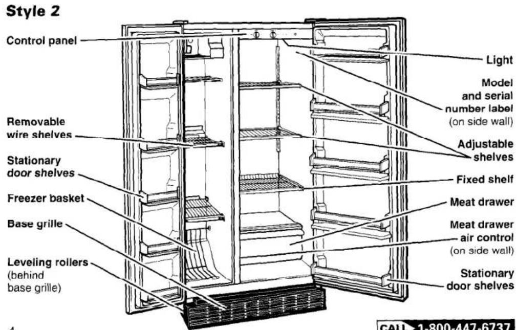 Roper RS20AWXEW00 - Parts and Features - 2