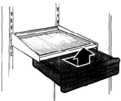 Roper RS20AWXEW00 - To remove the snack bin: - 1