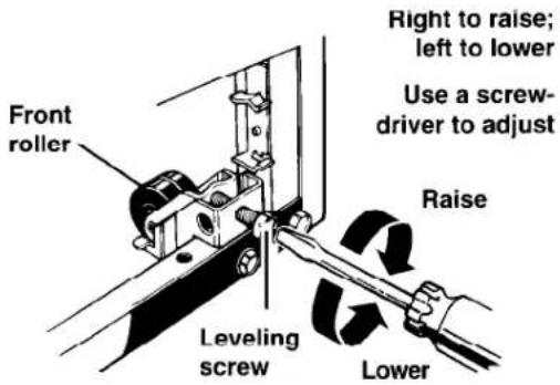 Roper RS20AWXEW00 - Leveling it - 1