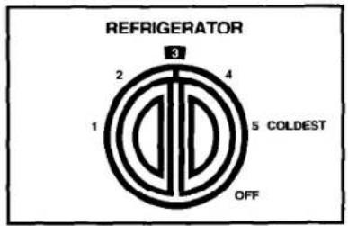 Roper RS20AWXEW00 - Set the Refrigerator Control to 3. - 1