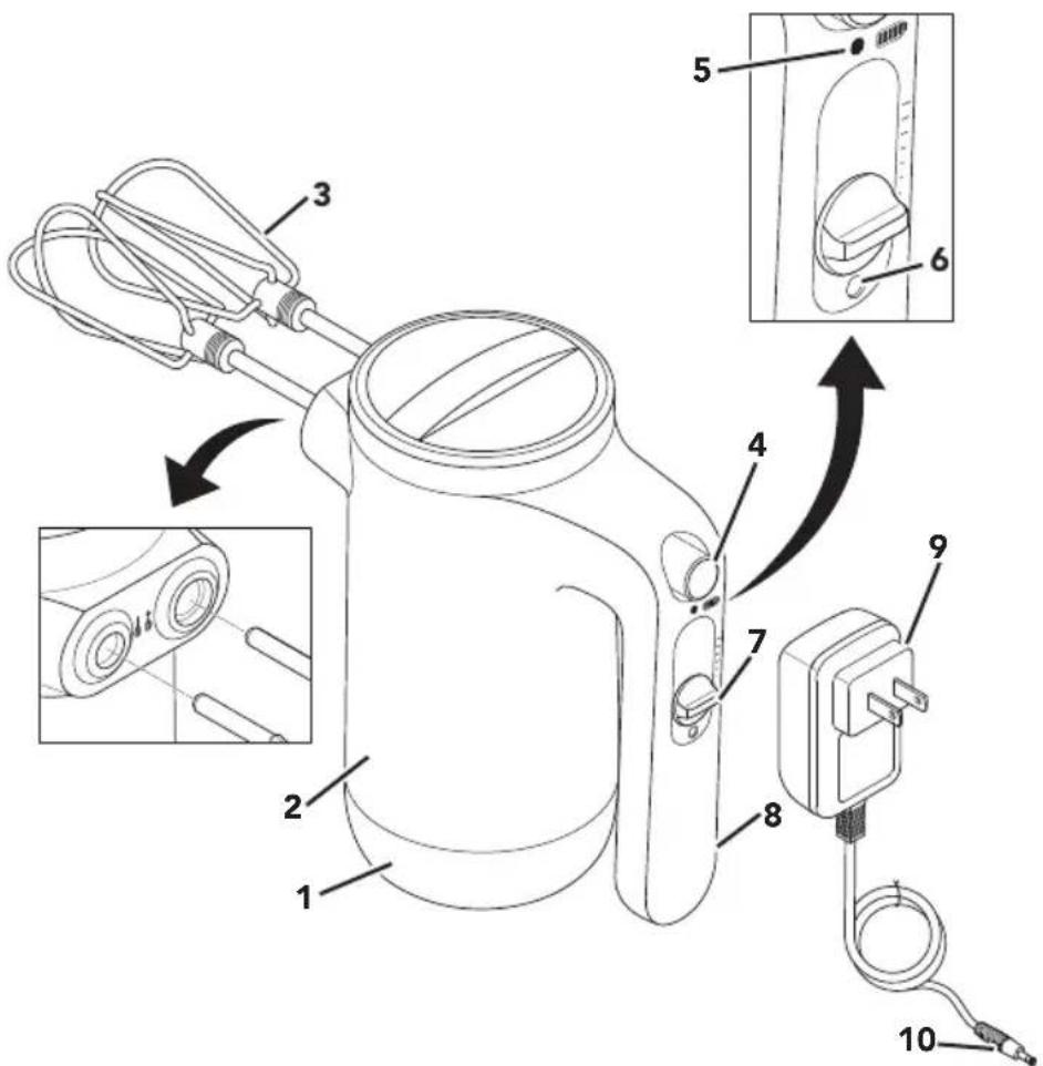 KITCHENAID KHMB732OB - PARTS AND FEATURES - 1