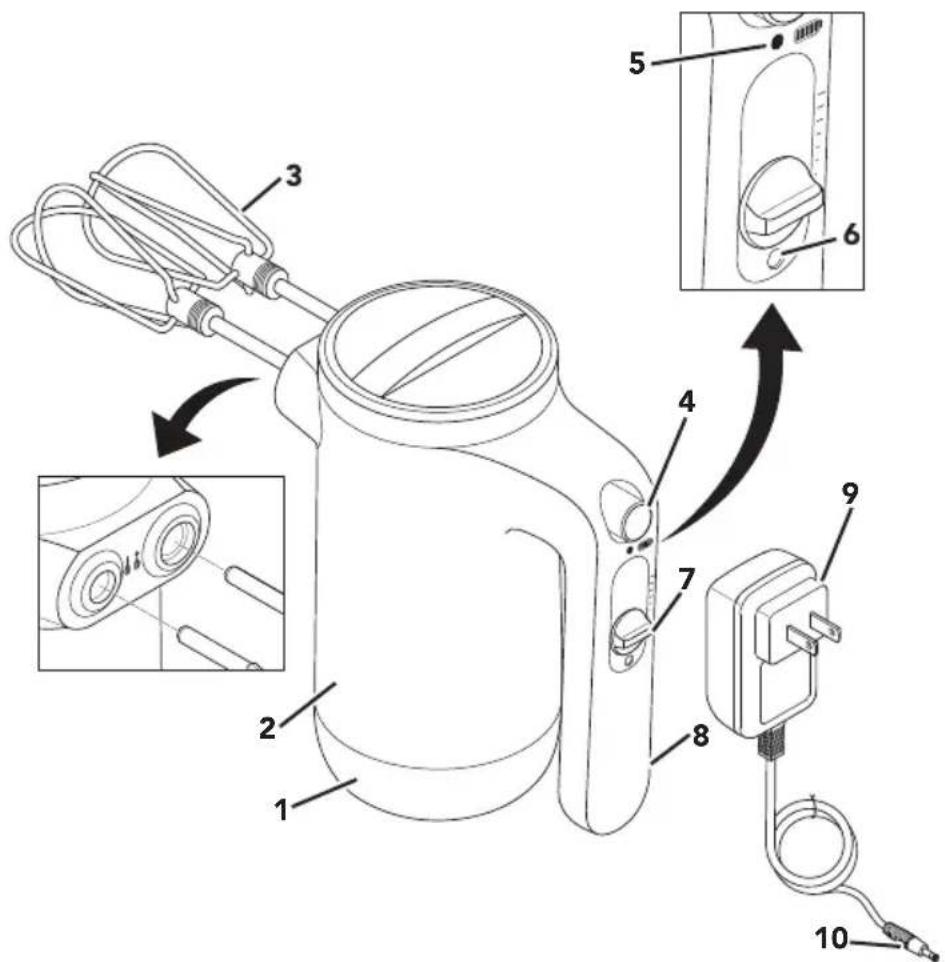 KITCHENAID KHMB732OB - PIEZAS Y CARACTERÍSTICAS - 1