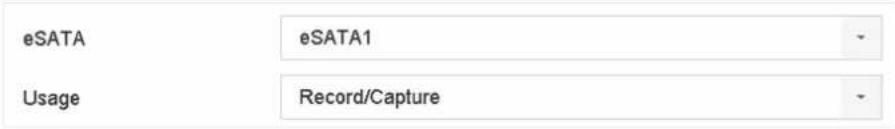 eSATA eSATA1 Usage Record/Capture