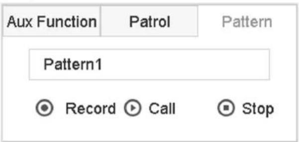 Aux Function Patrol Pattern Pattern1 Record ▶ Call □ Stop