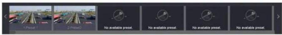 1.Preset 1 2.Preset2 No available preset. No available preset. No available preset. No available preset.