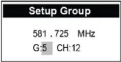 ELECTRO-VOICE RE3-RX5H - Manually setting group and channel - 2