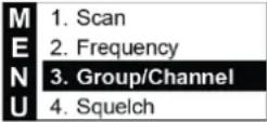 ELECTRO-VOICE RE3-HHT5205L - Manually setting group and channel - 4