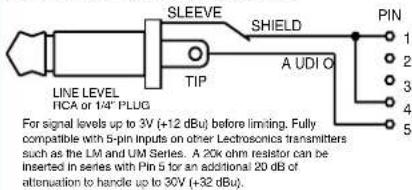 Lectrosonics MTCR - Compatible Wiring for Both Servo Bias Inputs and Earlier Transmitters: - 17
