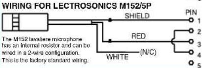 Lectrosonics MTCR - Compatible Wiring for Both Servo Bias Inputs and Earlier Transmitters: - 5