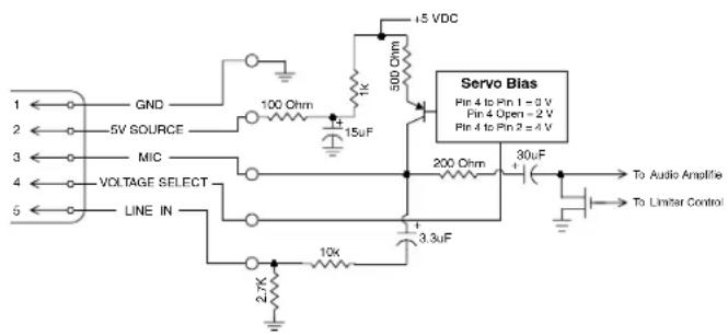 Lectrosonics MTCR - 5-Pin Input Jack Wiring - 1