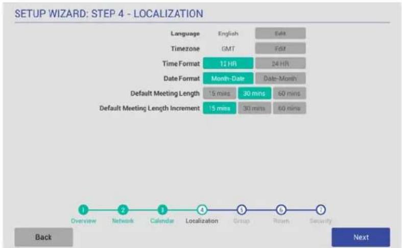 AKG ACB-2110 - Setup Wizard: Step 4 - LOCALIZATION - 1