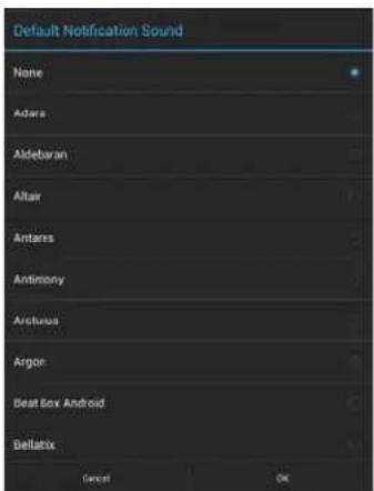 AKG ACB-2110 - Selecting a Default Notification Sound - 1
