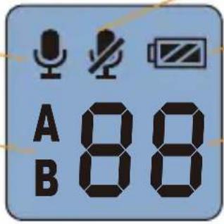 Comica CVM-WM200B - Hand-held Transmitter Screen Display Instruction - 1
