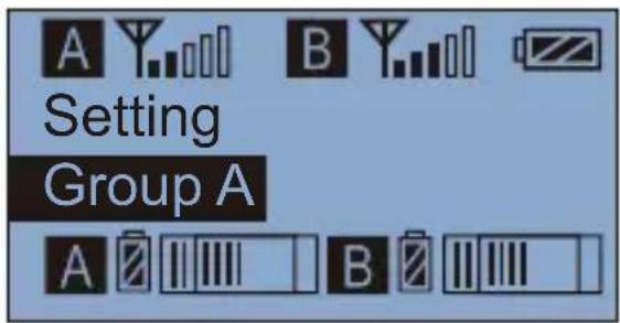 Comica CVM-WM200B - Group A/B function setting - 3