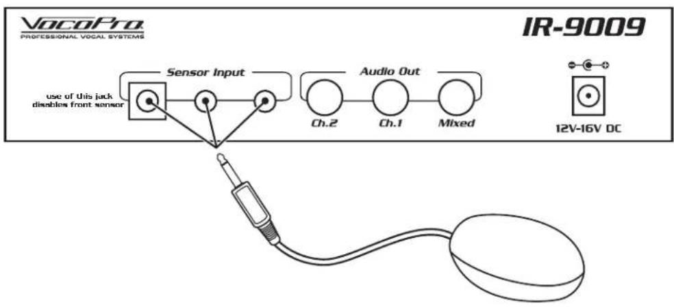 Vocopro IR-9009 - USING THE EXTERNAL SENSOR - 1