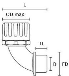 L OD max. TL B FD