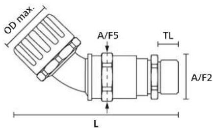 OD max. A/F5 TL A/F2 L