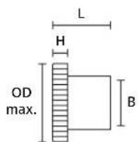 L H OD max. B