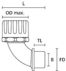 L OD max. TL B FD