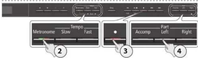 Metronome Slow Tempo Fast Accomp Part Left Right 2 3 4