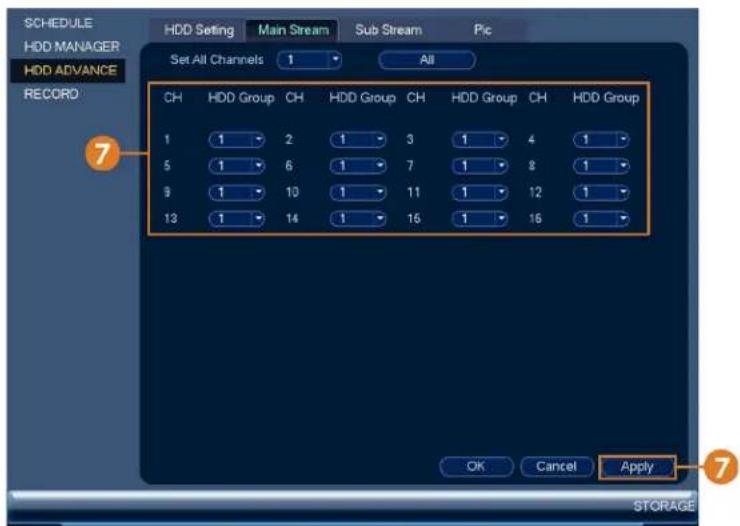Lorex NK263-88ABE - To configure hard drive groups: - 5