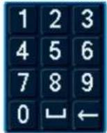 Lorex NK263-88ABE - To use the Number Keyboard: - 1