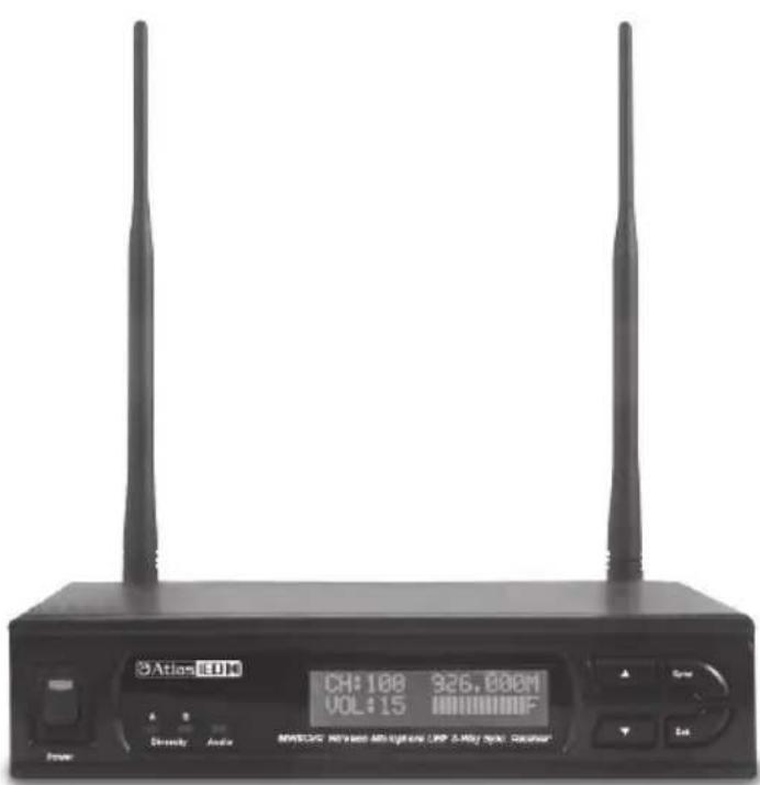 Atlas Sound MWRCVR - MWRCVR UHF 2-Way Sync Wireless Receiver - 1