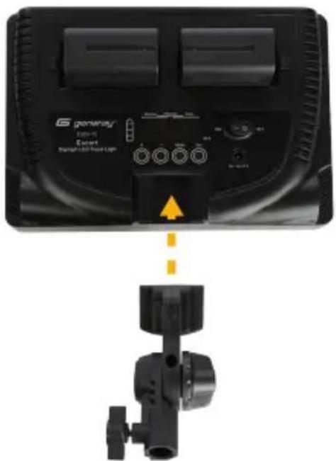 Genaray Escort ESDF-75 - MOUNTING THE ESCORT TO A LIGHT STAND - 1