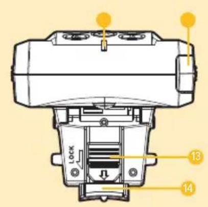 Technical diagram of a mechanical device with labeled parts and directional arrows indicating motion or assembly.