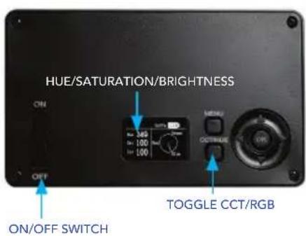 HUE/SATURATION/BRIGHTNESS ON OFF ON/OFF SWITCH TOGGLE CCT/RGB