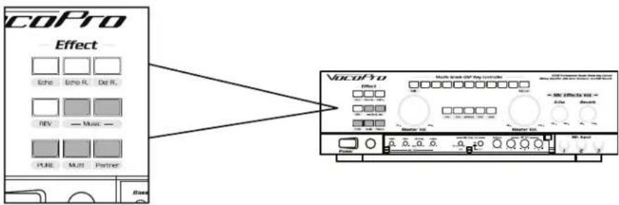 Vocopro DAX-9900RV - USING THE MUSIC EFFECT PRESETS: - 1