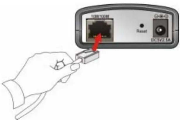 Hamlet HNIPC30 - Connecting the Ethernet cable - 1