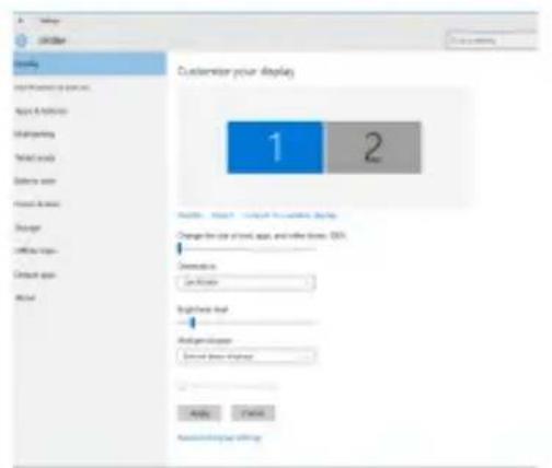 Customize your display 1 2 Details: Display - Customer display display Change the size of text, size, and other sizes (GB). Dimensions: 2 inches Brightness set: Background space: Send text display Apply Cancel AutoCAD settings