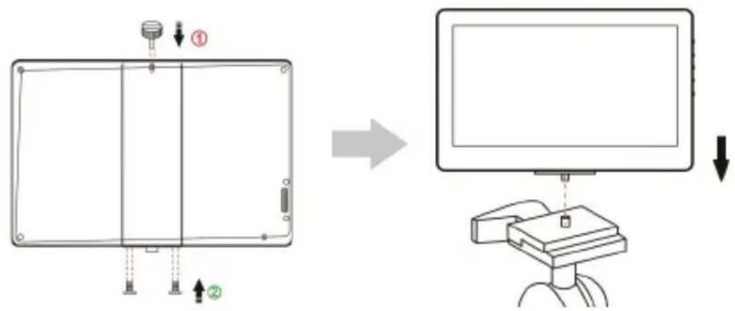 GeChic 1102H - その 5. カメラと組み合わせて使用する/三脚に取り付ける(1102H のみ) - 1