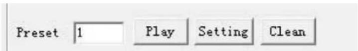 Preset 1 Play Setting Clean