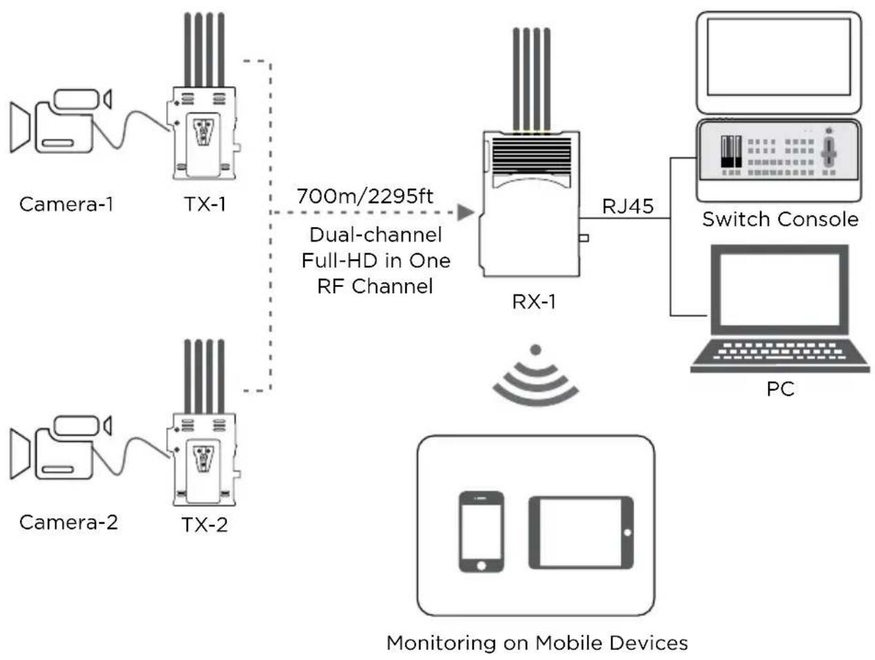 Cinegears TWO IN ONE 2000M-H FULL-HD - Streaming mode - 1