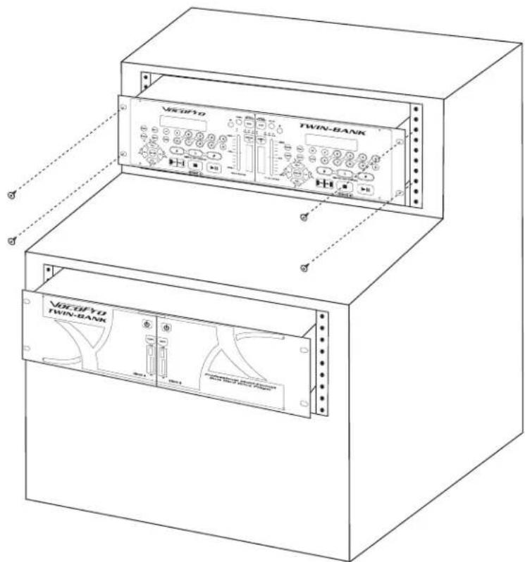 Vocopro TWIN-BANK - Installing the TWIN-BANK - 1