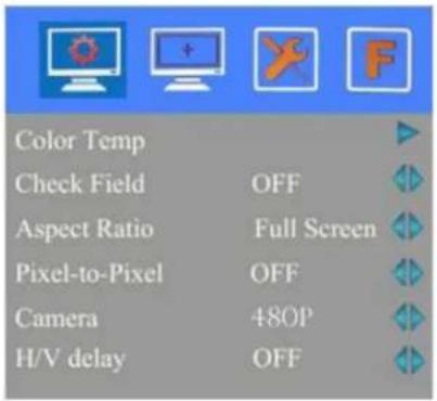Delvcam DELV-WFORM-7 - SETTING MENU - 1
