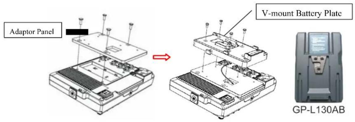 Delvcam DELV-WFORM-7 - DV Battery Mount Plate Specification: - 1