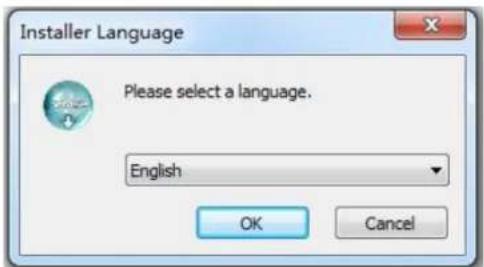 Installer Language Please select a language. English OK Cancel