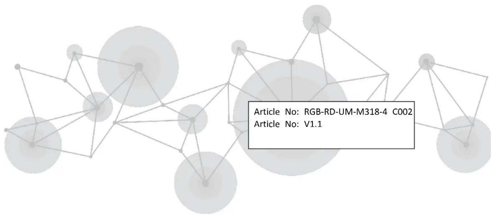 Article No: RGB-RD-UM-M318-4 C002 Article No: V1.1
