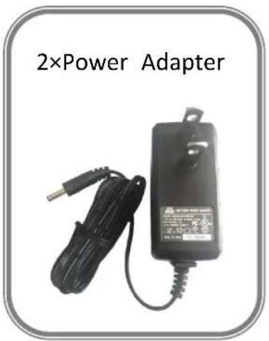 2×Power Adapter