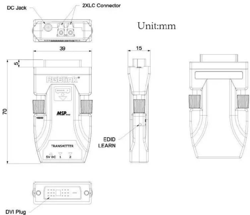 RGBlink MSP314-2 - Dimension - 1