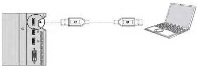 Christie FHD493-XE - Connecting a DisplayPort source - 2