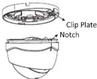 MONOPRICE HD-TVI Turret Camera - Ceiling Mounting without Gang Box Steps: - 1
