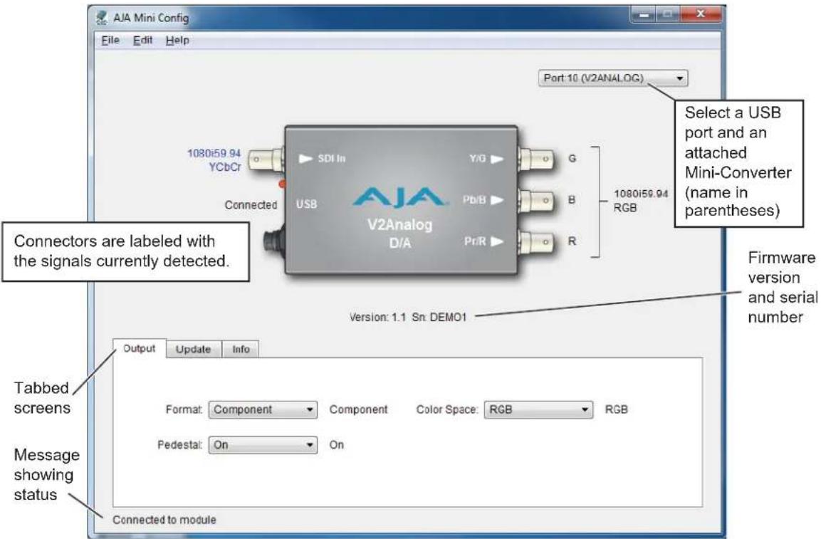 AJA V2Analog - Operating MiniConfig - 1