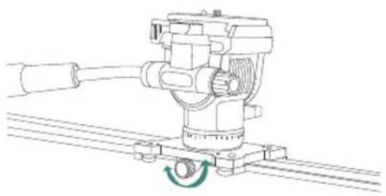 REVO RS-850AF-V2 - Locking the camera mounting plate - 1