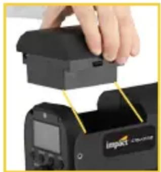 Impact ACDC-400-TTL - To charge and then install the battery, follow these steps: - 1