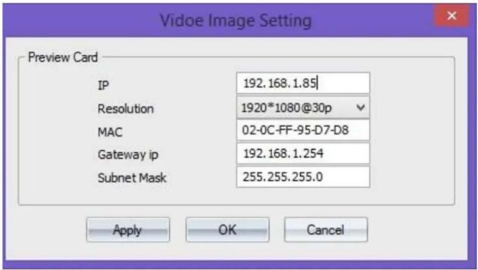 SEADA SW2036 - Change the Preview setting - 1