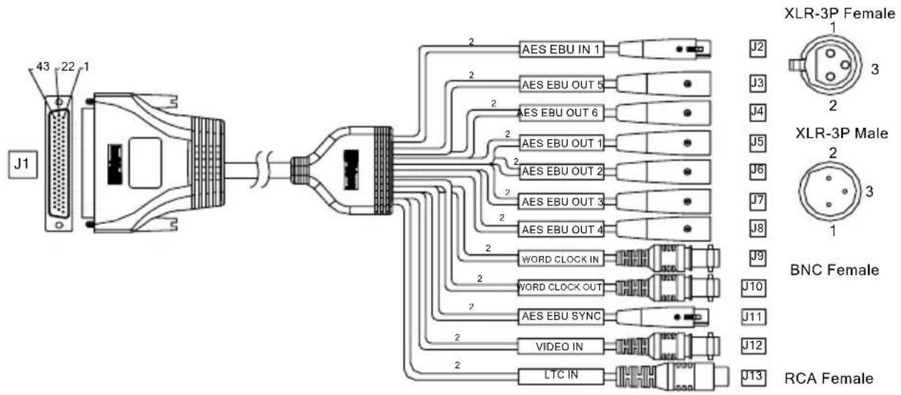 Digigram VX1221e - VXI22Ie cable diagram - 1